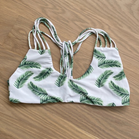 Nirvanic Palm Tree Bathing Suit Top - Picture 1 of 2
